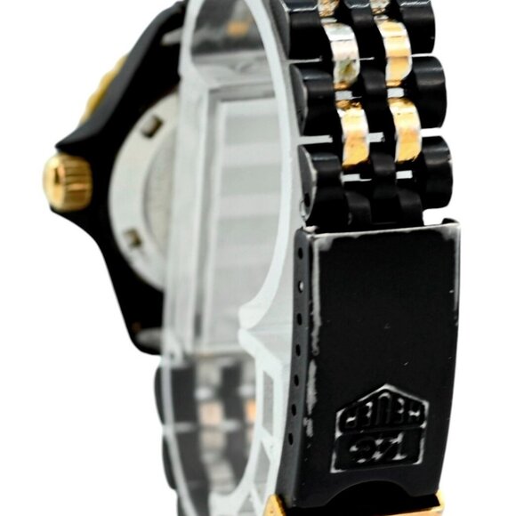 Vintage Heuer (Pre-Tag) 28mm Ladies 1000 Series Black/ Gold Watch Ref 980.038/28 - Picture 6 of 10